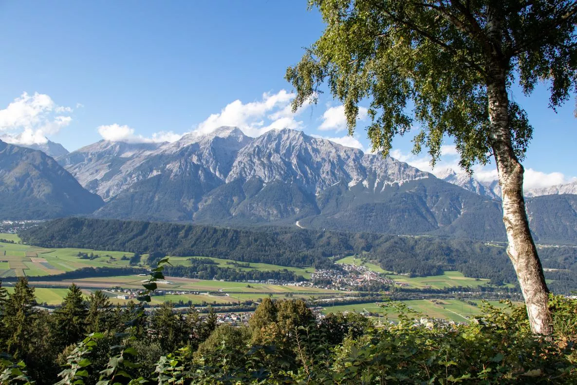 Panoramic view of the Tyrolean Alps